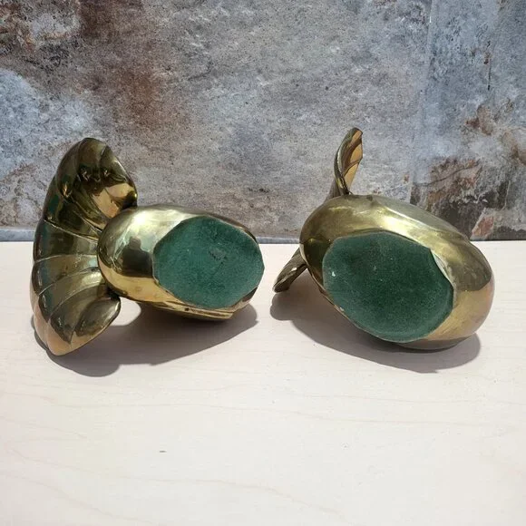 Pair of Vintage Metal Brass Dove Figure Bookends Home Decor - Picture 5 of 10